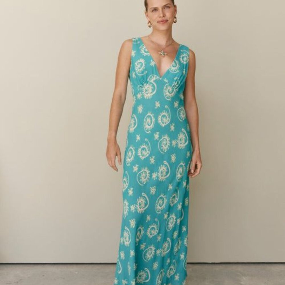 Vrg Grl Monette Maxi Dress Paisley Print